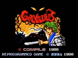 Golvellius - Valley of Doom Title Screen